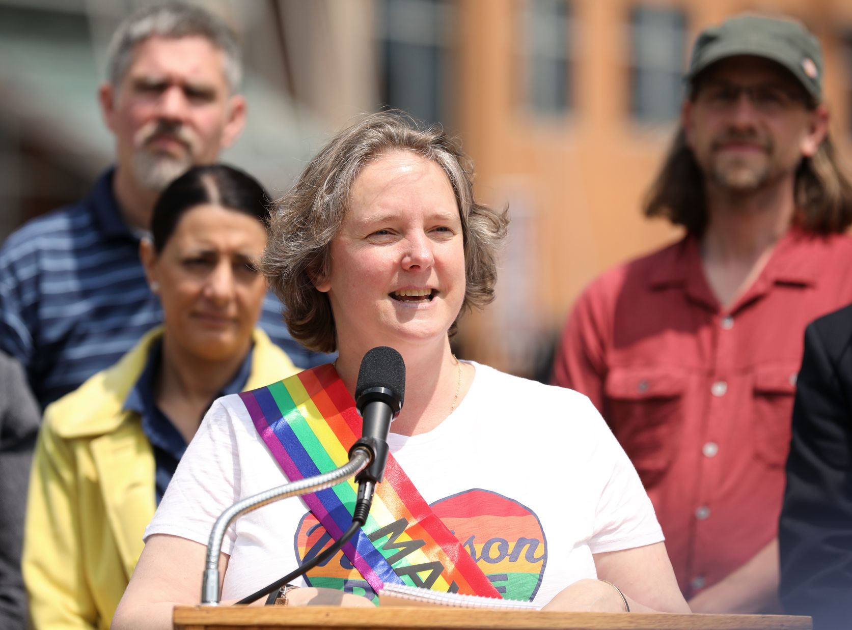 Rainbow flag at City Hall, 2019